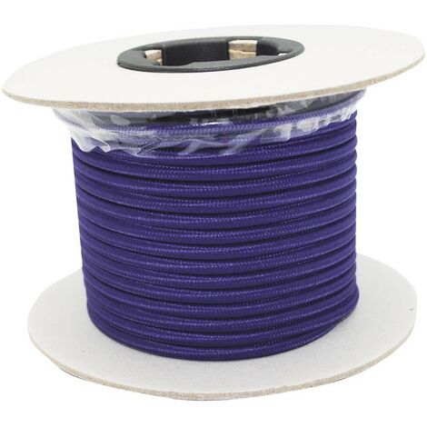 Rollo cable textil morado