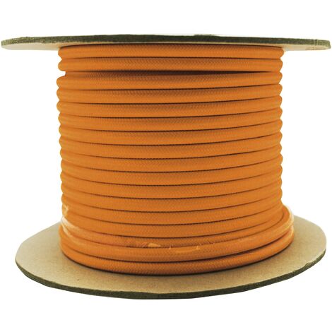 Rollo cable textil naranja