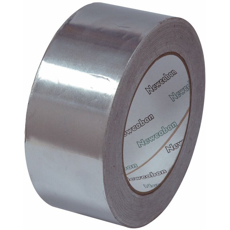 

Rollo cinta aluminio 30 micras 50 m x 75 mm - Newcobon