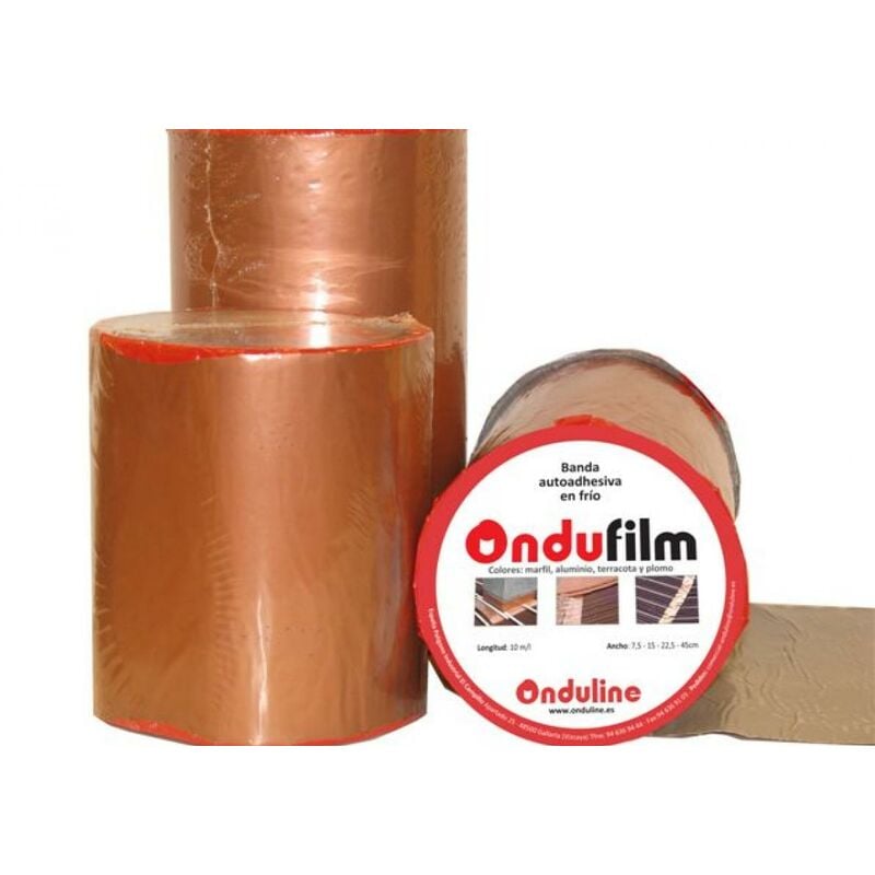 

Onduline - Rollo Cinta Butilo ONDUFILM Color Terracota - 0,45 x 10 m - Terracota