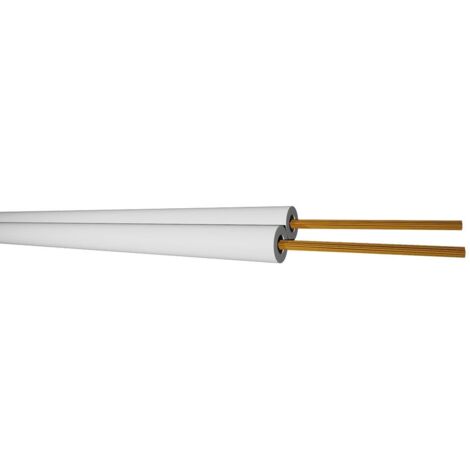 Rollo de 100 mts de Cable Paralelo blanco 2 x 0,75 mm