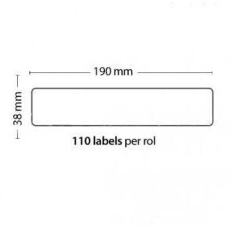 Rollo de 110 Etiquetas Adhesivas tamaño 190mm38mm110 Unidades compatible Dymo99018
