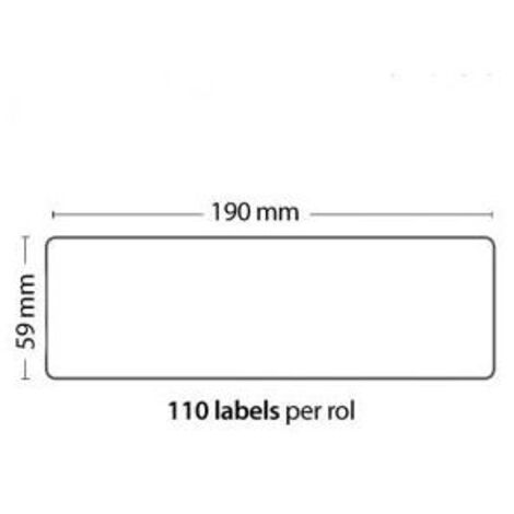 Rollo de 110 Etiquetas Adhesivas tamaño 190mm59mm110 Unidades compatible Dymo99019