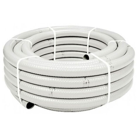 Rollo de 25 metros de manguera aire acondicionado hidrotubo blanca 16x20mm