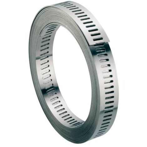 Rollo de 30 m - Banda perforada - Acero inoxidable A2 L8 x 30 m