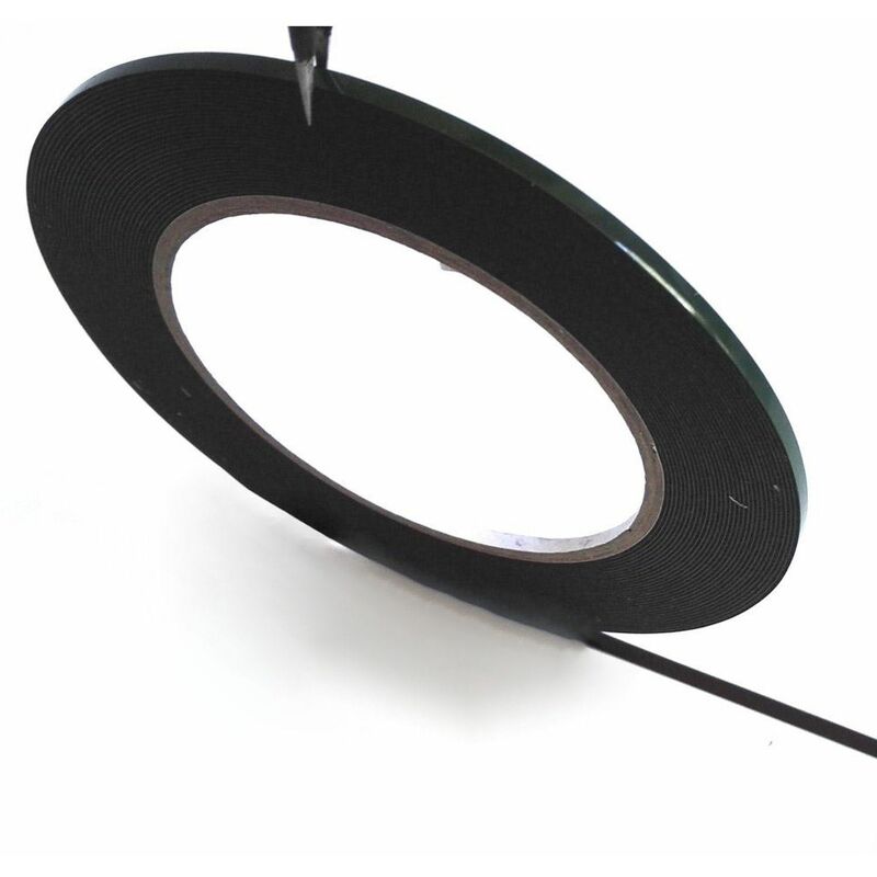 

Rollo de 3mm, 0.5mm de espesor Cinta adhesiva espuma doble cara negra 20 metros
