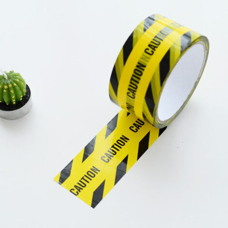 Rollo de cinta de seguridad, 1 rollo de cinta de advertencia autoadhesiva para equipos de construcción, 1 pieza, Ancho 4,8 cm  Largo 25 m