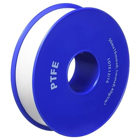 Rollo de Cinta Teflon profesional de 19mm x 15 metros, Selladora de Tuberia, Cinta y Tape profesional PTFE