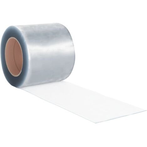 Rollo de cortina de tiras PVC 3mm x 300mm 25 m vidaXL - Transparente