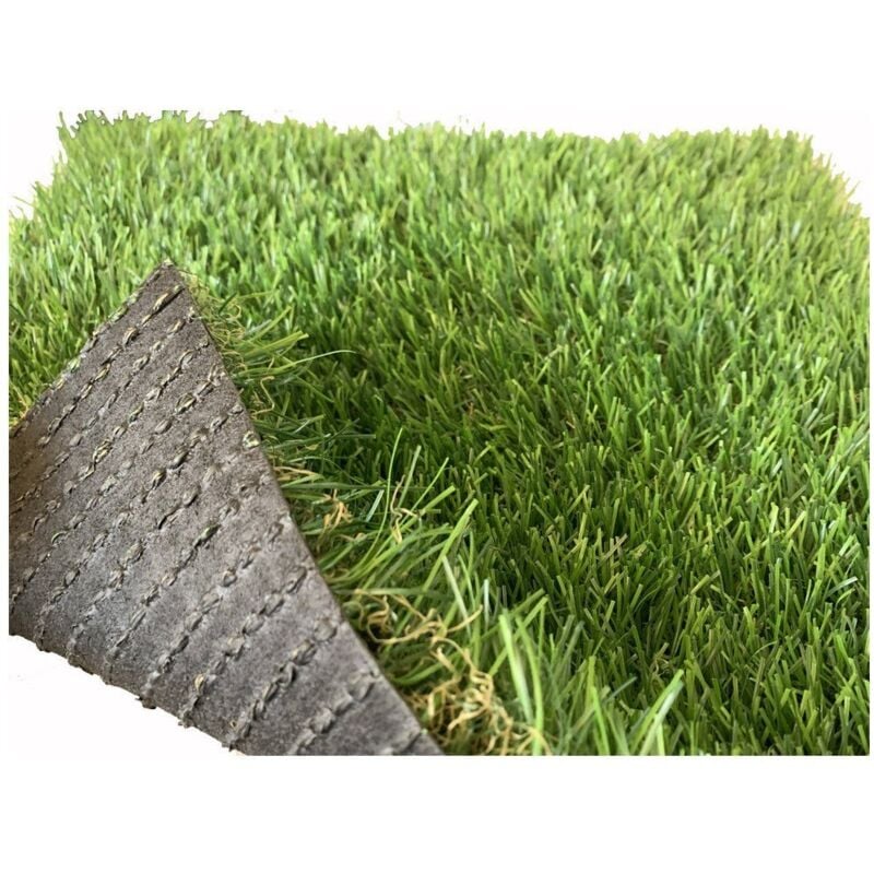 Tapis de pelouse synthétique, fausse herbe artificielle, 35 mm, 1x10 mt, 80811