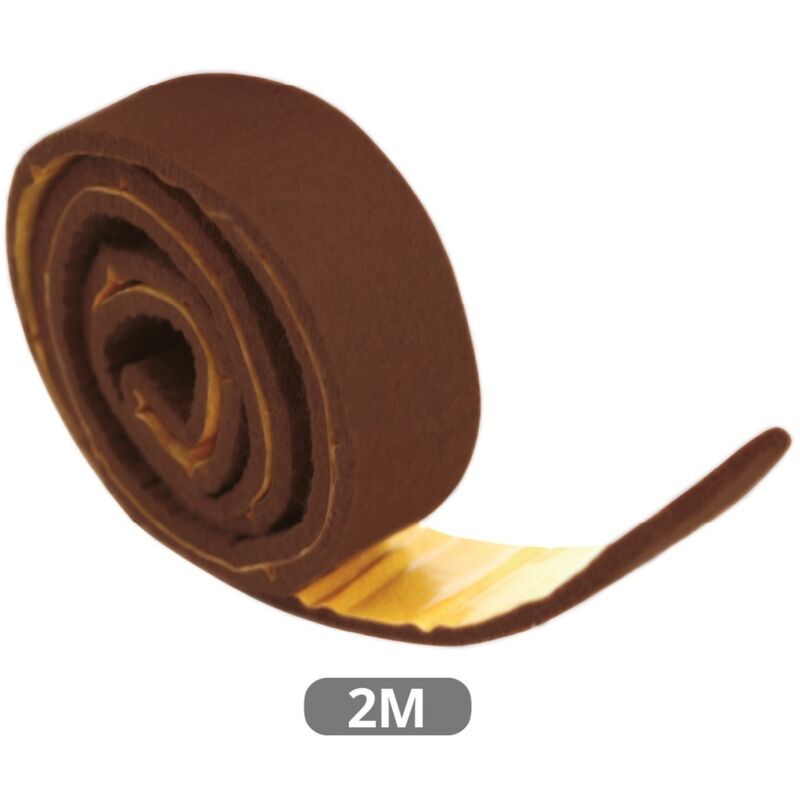 

Rollo de fieltro adhesivo muebles 25mmx2M - Marron