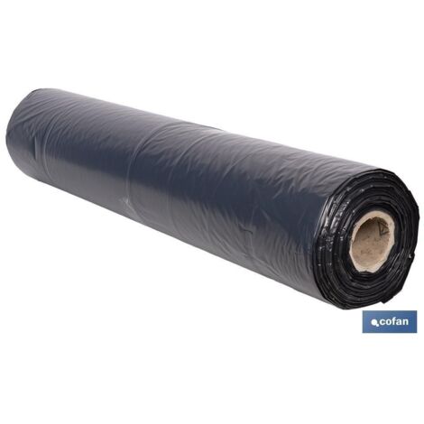 Rollo de film negro de polietileno galga 400 4 x 75 m