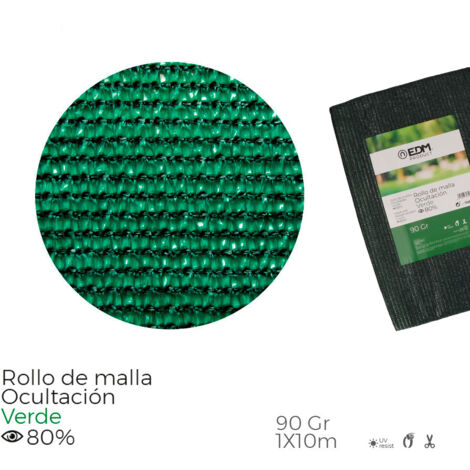 Rollo Malla Sombreo 90Gr Ratcher Verde