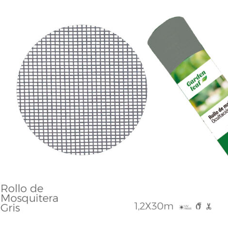 Rollo de Mosquitera de color gris 1,20X30M