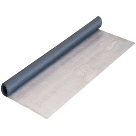 Rollo de mosquitera, fibra de vidrio, gris, 100 x 250 cm