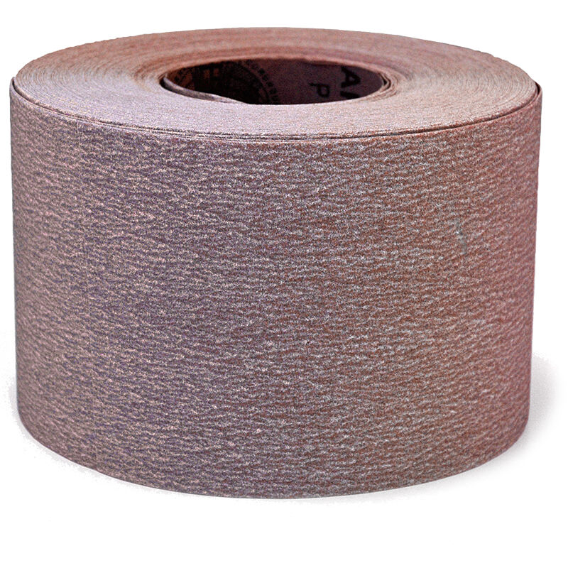 Rollo de papel lija abrasivo latex 115 mm x 50 m grano 600 Fervi RCS115/050/600