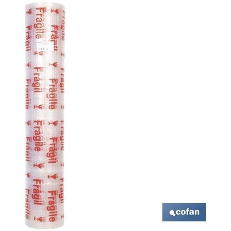 Rollo de plástico de burbuja frágil 40 g/m2 1,2 x 10 m