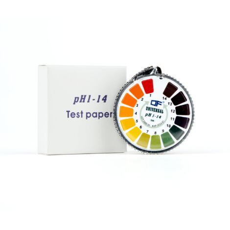 rollo de tiras reactivas de pH, indicador de acidez/alcalinidad, rollo de papel de prueba para agua, orina, saliva, suelo, girasol, herramienta de medición precisa