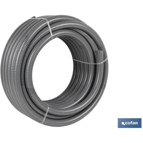 ROLLO DE TUBERÍA HIDRO GRIS CERTIFICADA Ø25 MM 25 M