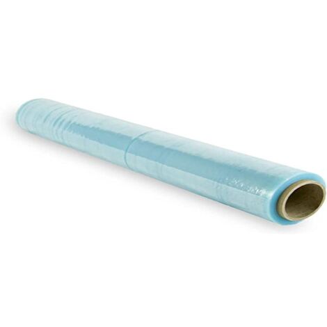 Rollo Film Elástico de Plástico Estirable Transparente 70% Reciclado de 50 cm Extensible Hasta 300 Metros de Largo Protector de Embalaje Industrial Resistente para Embalar y Paletizar (1 Rollo)