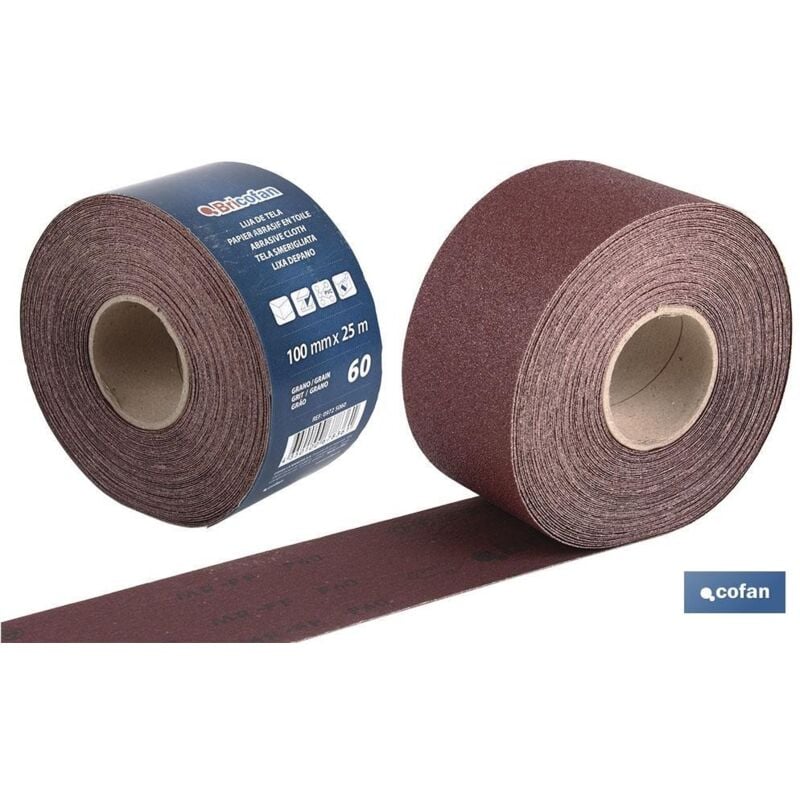 

Rollo lija tela universal 100 x 25 m g120