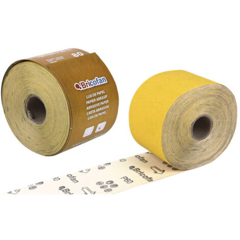 Rollo Lija Papel Amarillo con granos de 60 a 180                                       60