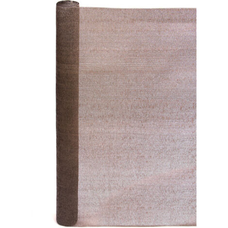 ROLLO MALLA OCULTACIÓN RECYNET 120 G/M2 MARRÓN 2 X 50M