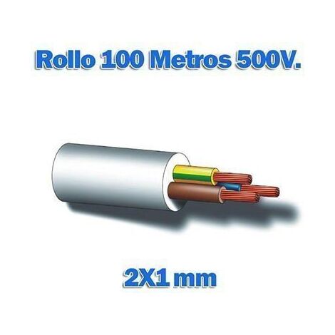 Rollo manguera blanca [100mtr.] 2x1mm²