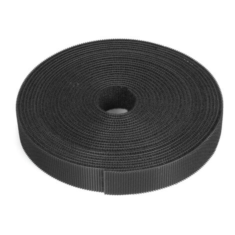 Rollo organizador de cables reutilizable (1 rollo) - Bridas para cables multiusos - Cables y cuerdas - Gestión de cables - Cinta de velcro de nailon - Bridas para cables
