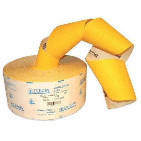 Rollo papel corindon FLEXOVIT abrasivo 100x50 80