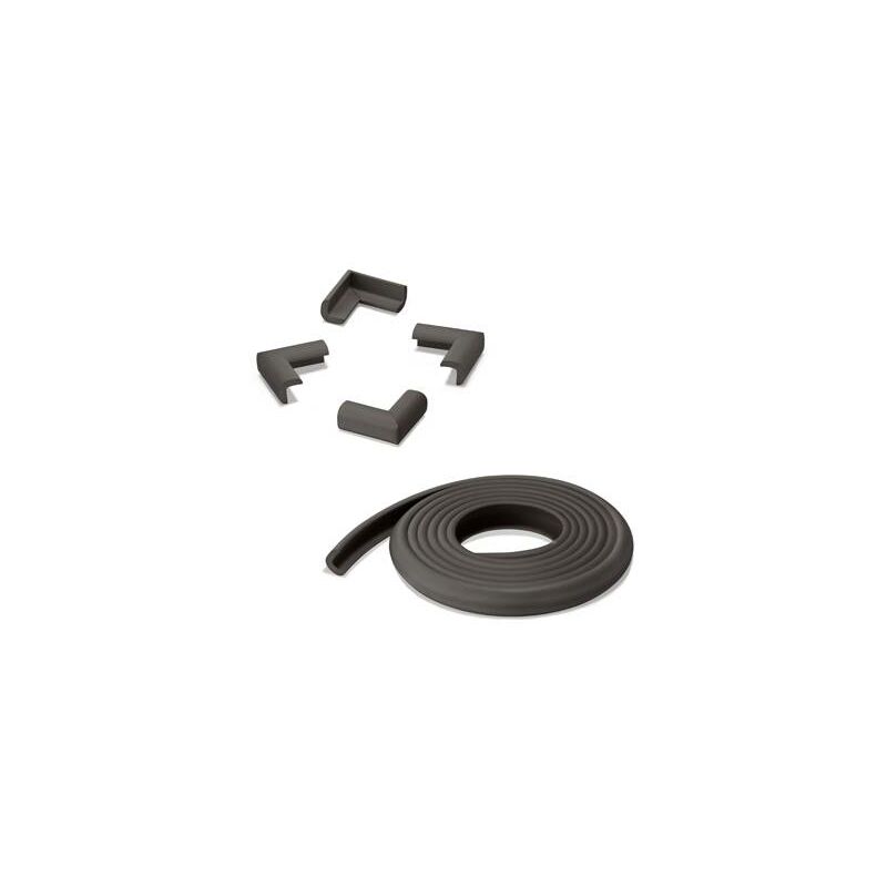 

Rollo protector cantos (2m) + 4 esquineras Marrón 5004 - Inofix