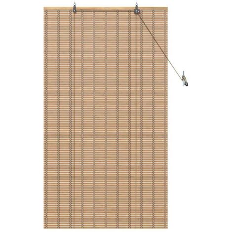 Rollo Sonstiges Hellbraun 90 x 160 cm Bambus vidaXL