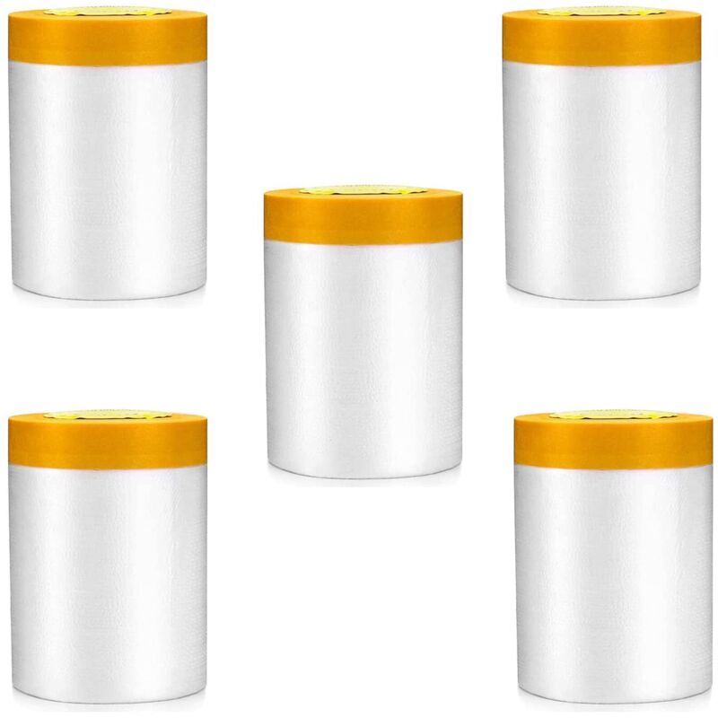rollos de papel de enmascarar, película de enmascarar con cinta adhesiva, enmascarador con cinta adhesiva para enmascarar pintura, para proteger
