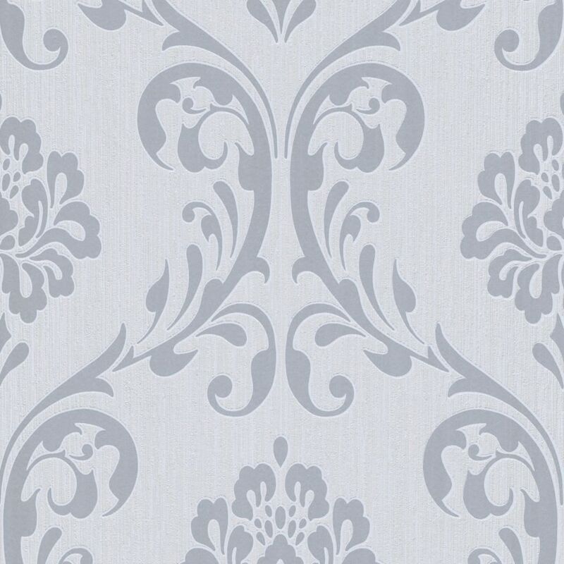 

Rollos de papel pintado no tejido 4 uds adorno blanco 0,53x10 m - Blanco - Vidaxl