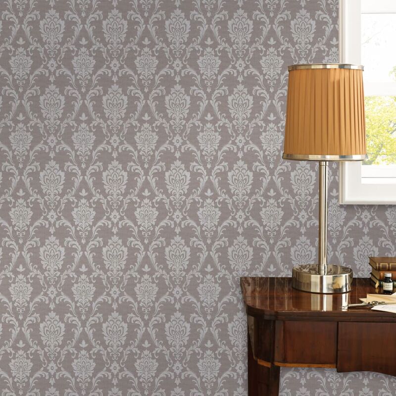 

Bh Design - Rollos de papel pintado no tejido 2 uds adornos taupe 0,53x10 m