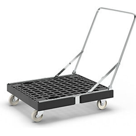 Rollplatte ESB BASICline Rad-Ø 108 mm 500 kg L815 mm B660 mm Polypropylen mit Schiebebügel