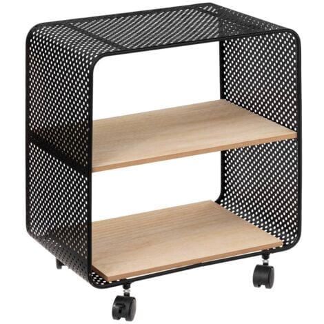 Rollregal mit 2 fächern schwarz - 5five