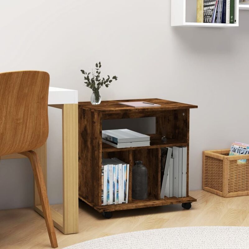 Vidaxl - Rollschrank Räuchereiche 60x45x60 Cm Holzwerkstoff