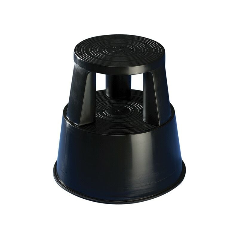 

Wedo - Taburete estribo móvil plástico negro