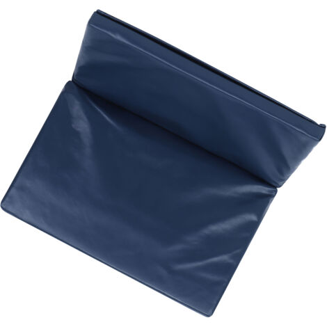 [Rollstuhl-Fußpolster] + [Fußstütze mit Erhöhung] + [Modell 16x20x1in Blau] + [Weiches Leder und Baumwolle]