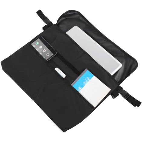Rollstuhl-Organizer-Tasche, wasserdichte Aufbewahrungstasche für Rollatoren, Schwarz