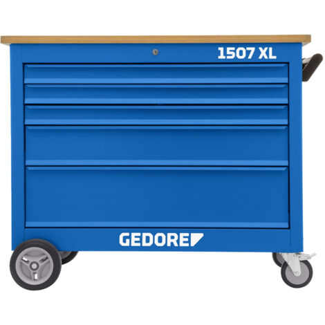 Rollwerkbank 5 extra breite Schubladen 1507 XL 30101 GEDORE