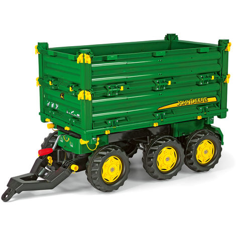 Rolly Toys John Deere Multi-Trailer Kipper Anhänger Dreiseitenkipper grün