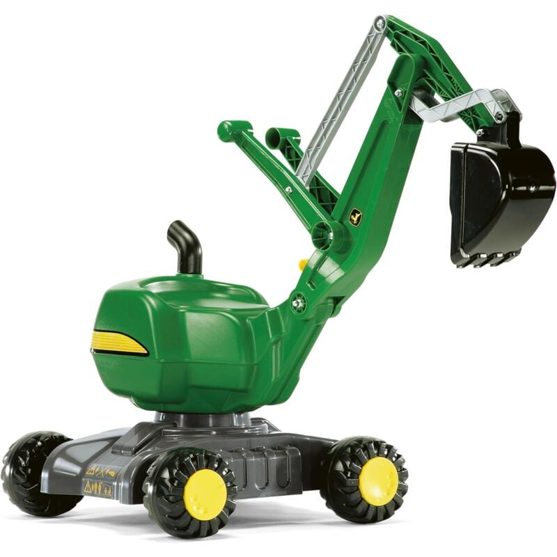 Rolly Toys - Digger pelle plastique John Deere, pelleteuse jouet, 3 - 5 ans