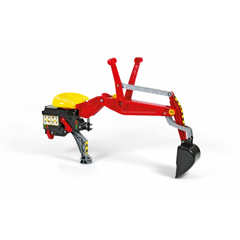 Pelleteuse pour enfants, siåge avec pied de support pour vehicules avec attelage arriåre - Rolly Toys