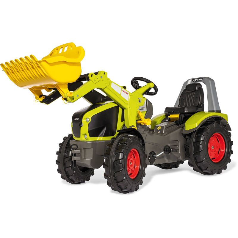 Rolly Toys Tracteur pedales Claas Axion 950 Premium, vehicule pedales avec chargeur frontal