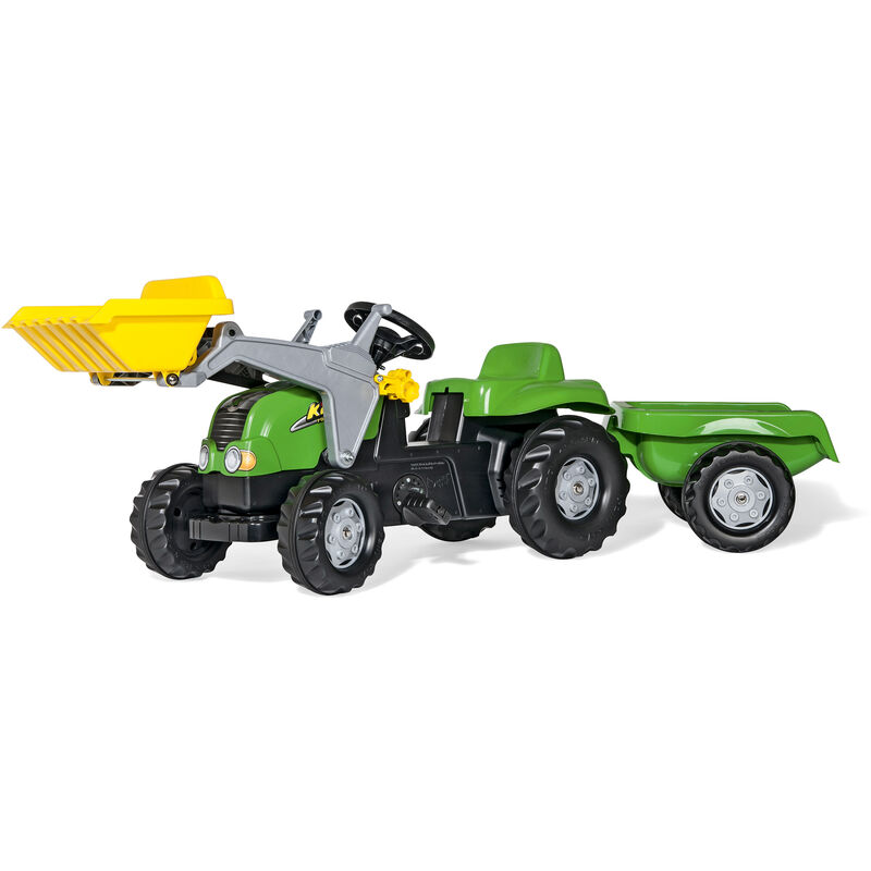 Rolly Toys - Tracteur pedales RollyKid-X avec remorque + chargeur frontal, ‰ge 2,5 - 5 ans
