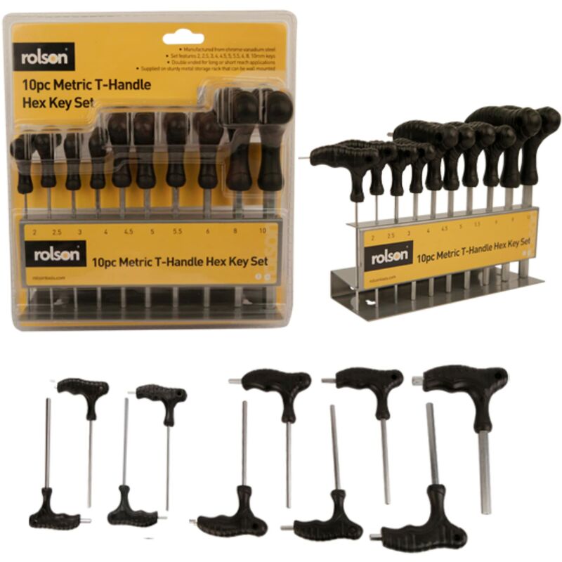 Rolson - 40320 - Set di chiavi esagonali con