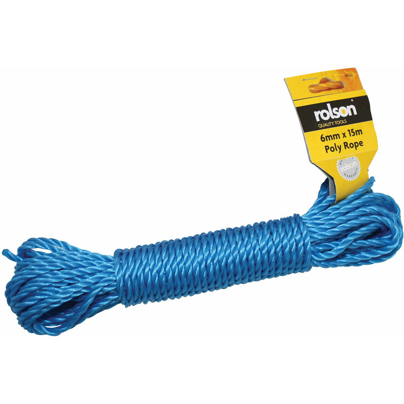 Rolson 44262 15m x 6mm Poly Rope