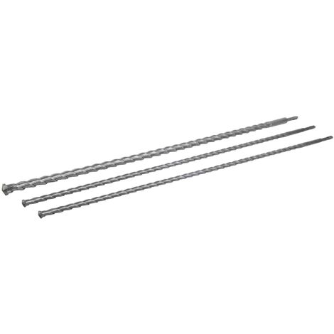 Rolson 48695 - Set di 3 punte lunghe SDS, 1000 mm